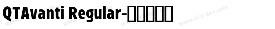 QTAvanti Regular字体转换